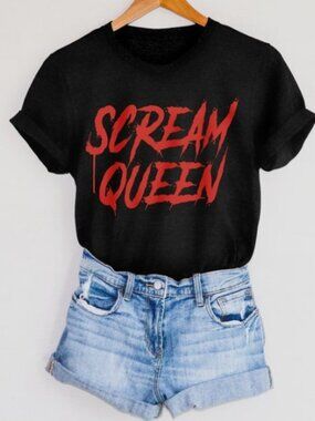 Horror Movie Shirt Scream Queen Funny Halloween Shirt